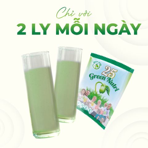 Combo 1 Thùng Ngũ Cốc Dinh Dưỡng 25 Green Nutri 625gr - Sữa Hạt Thiên Nhiên Vegan, Trẻ Hóa Làn Da, Thanh Lọc Cơ Thể